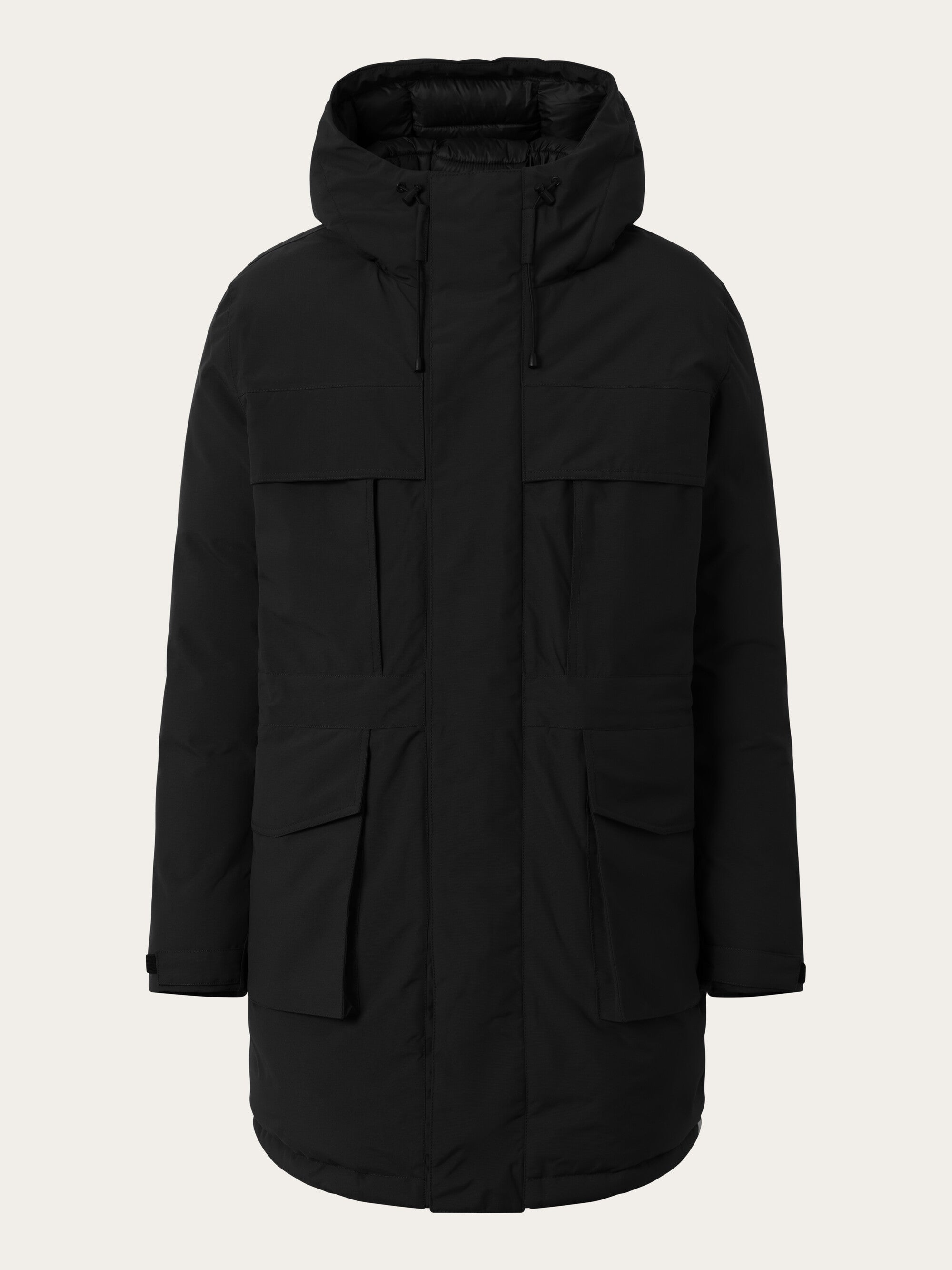 APEX CANVAS™ long padded coat Black Jet1