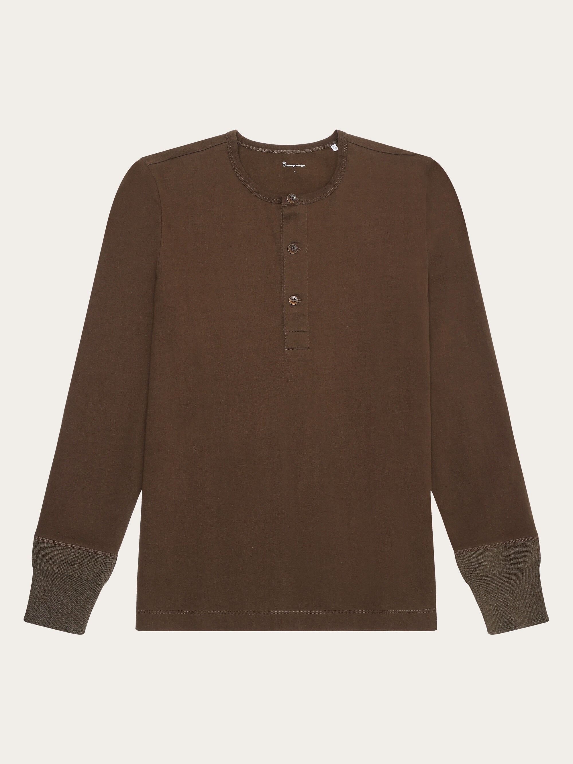 ◆BADBLOOD◆ Beyond Soft Henley Neck Long Sleeve Charcoal w- MUE, exclusive distributor of BADBLOOD | Beyond Soft Henley