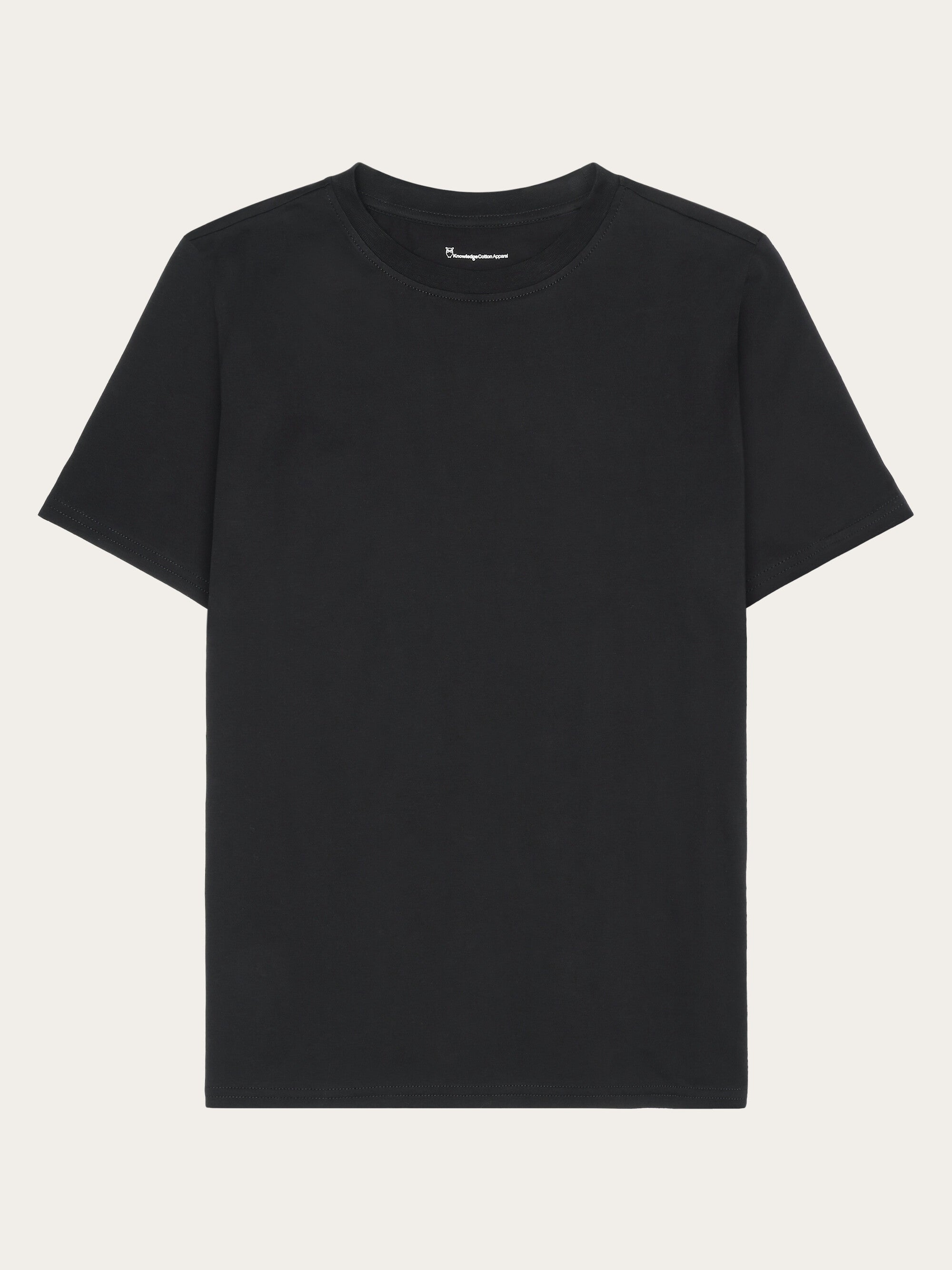 Buy Basic pima cotton t shirt GOTS Vegan Black Jet from KnowledgeCotton Apparel