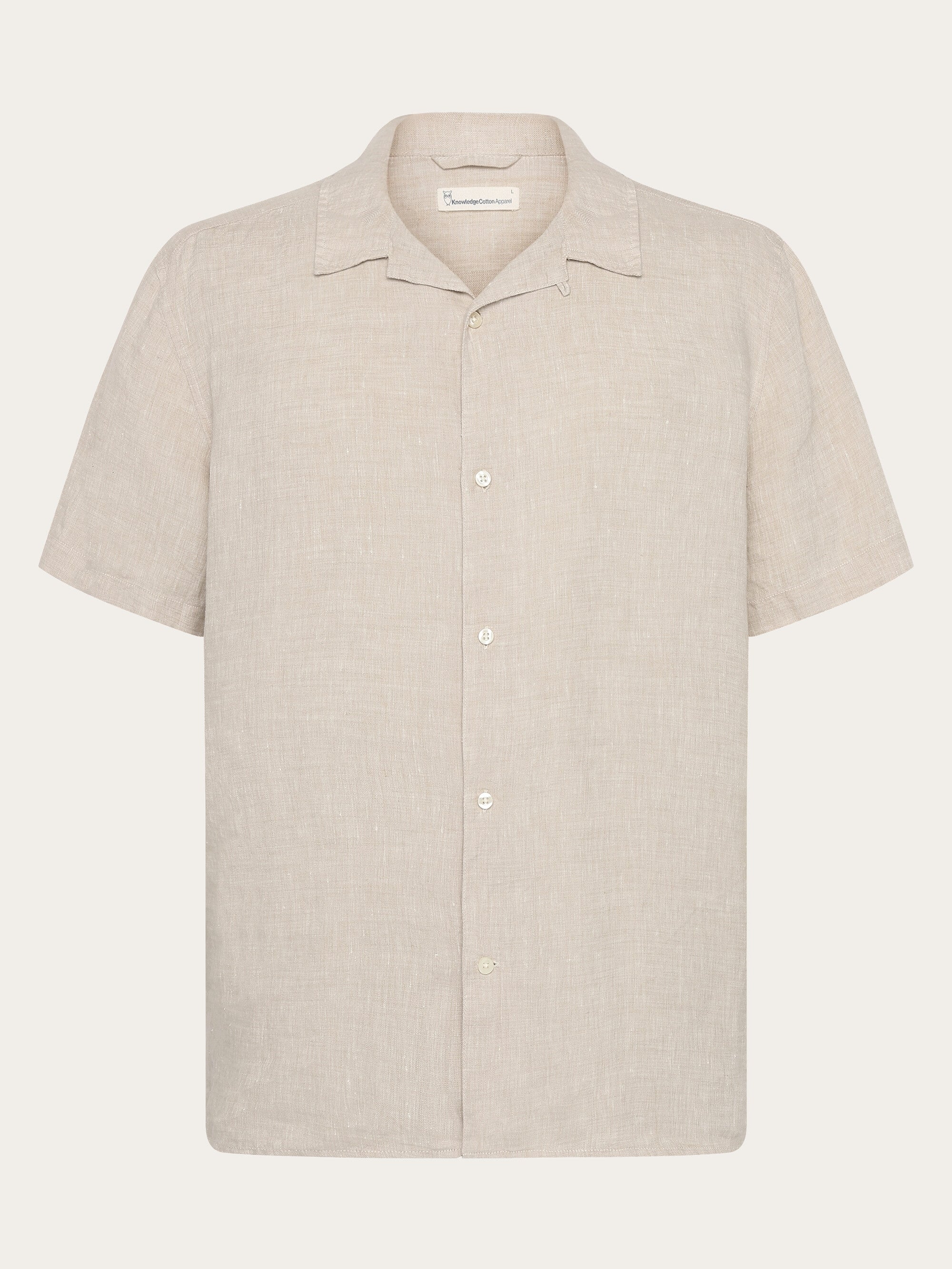 トップス CONSISTER STRAW YARN LINEN SHIRT Box_fit_short_sleeved_linen_sh