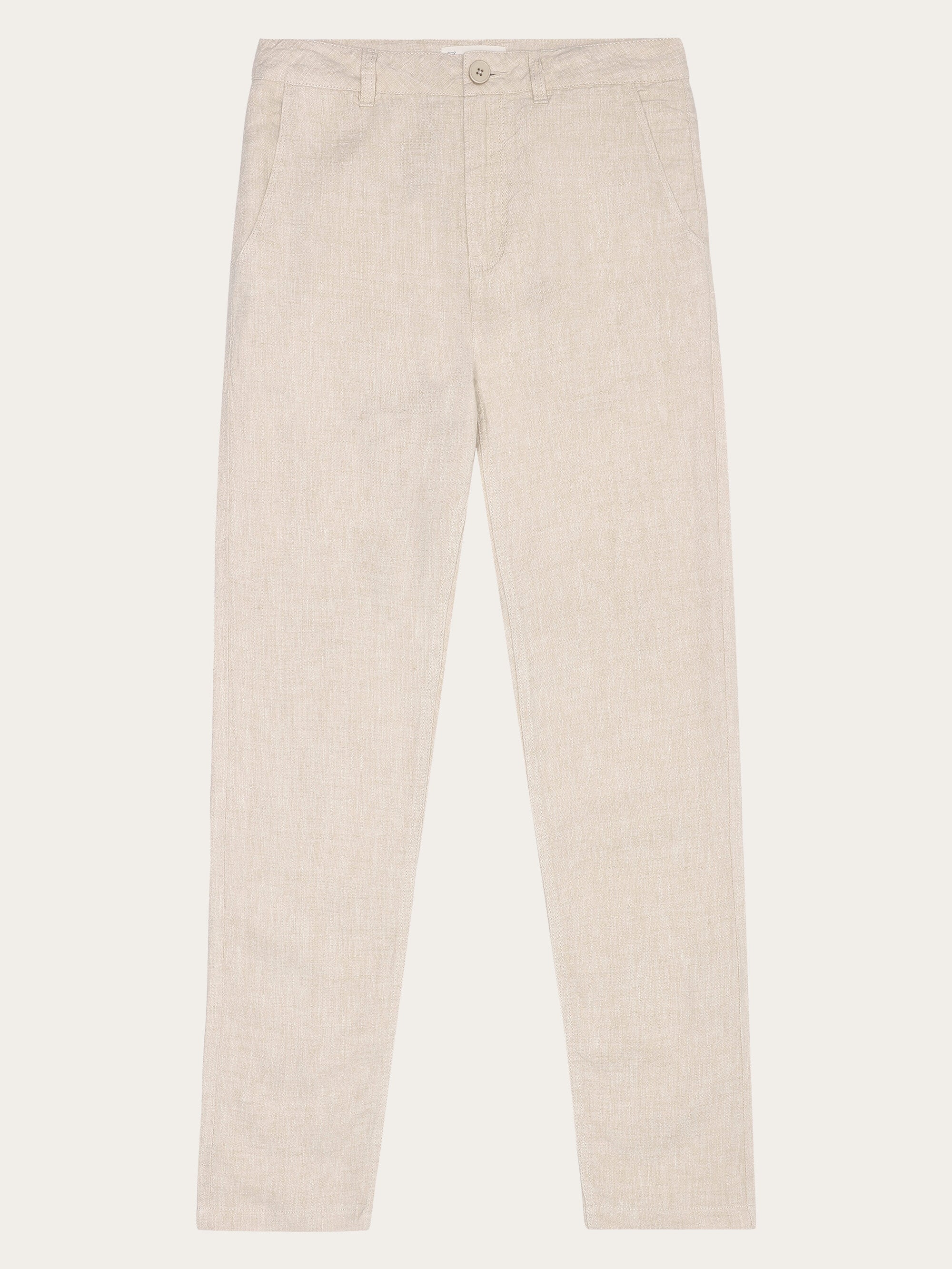 CALLA tapered mid-rise linen pants - GOTS/Vegan - Yarndyed