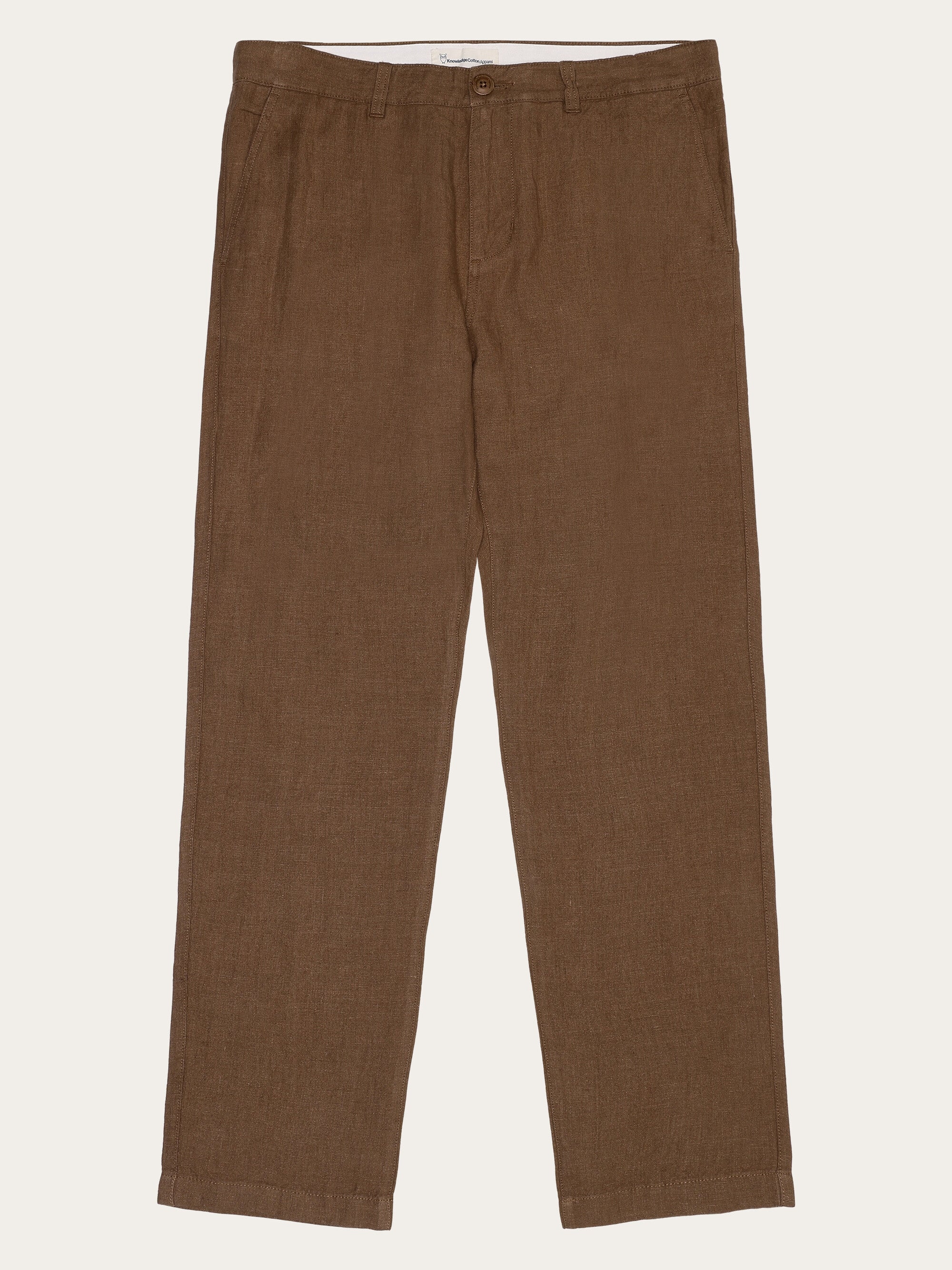 Chuck regular linen pants - Tuffet – KnowledgeCotton Apparel
