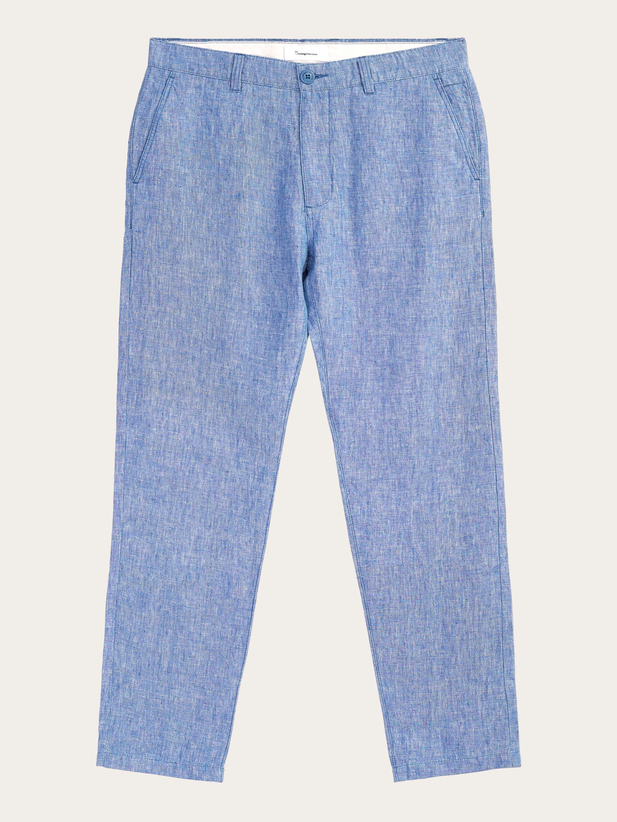 CHUCK regular linen pants - GOTS/Vegan - Moonlight Blue