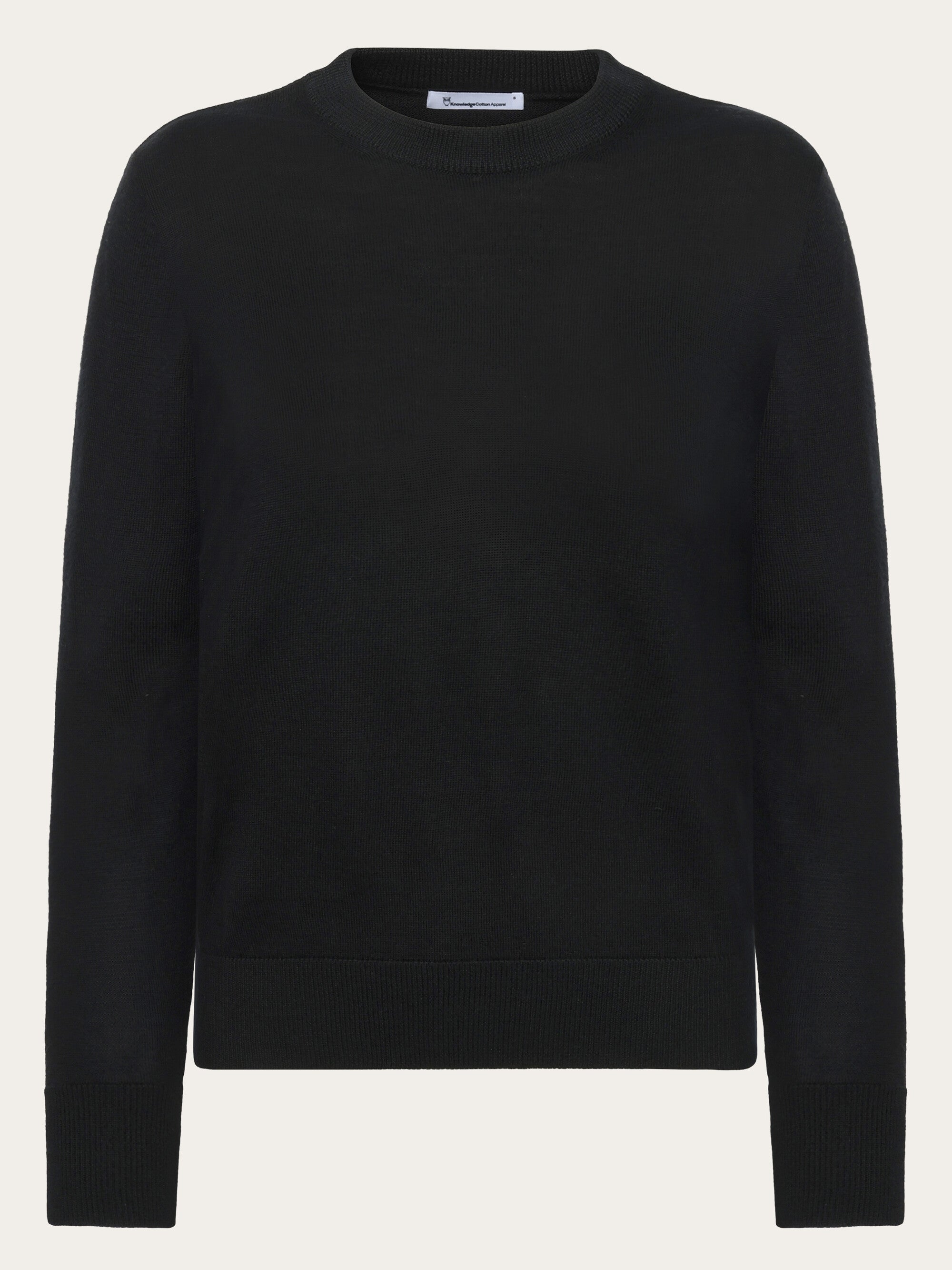 新品　BRIEFING MERINO WOOL CREW NECK KNIT L Merino crew neck sweater - Black Jet