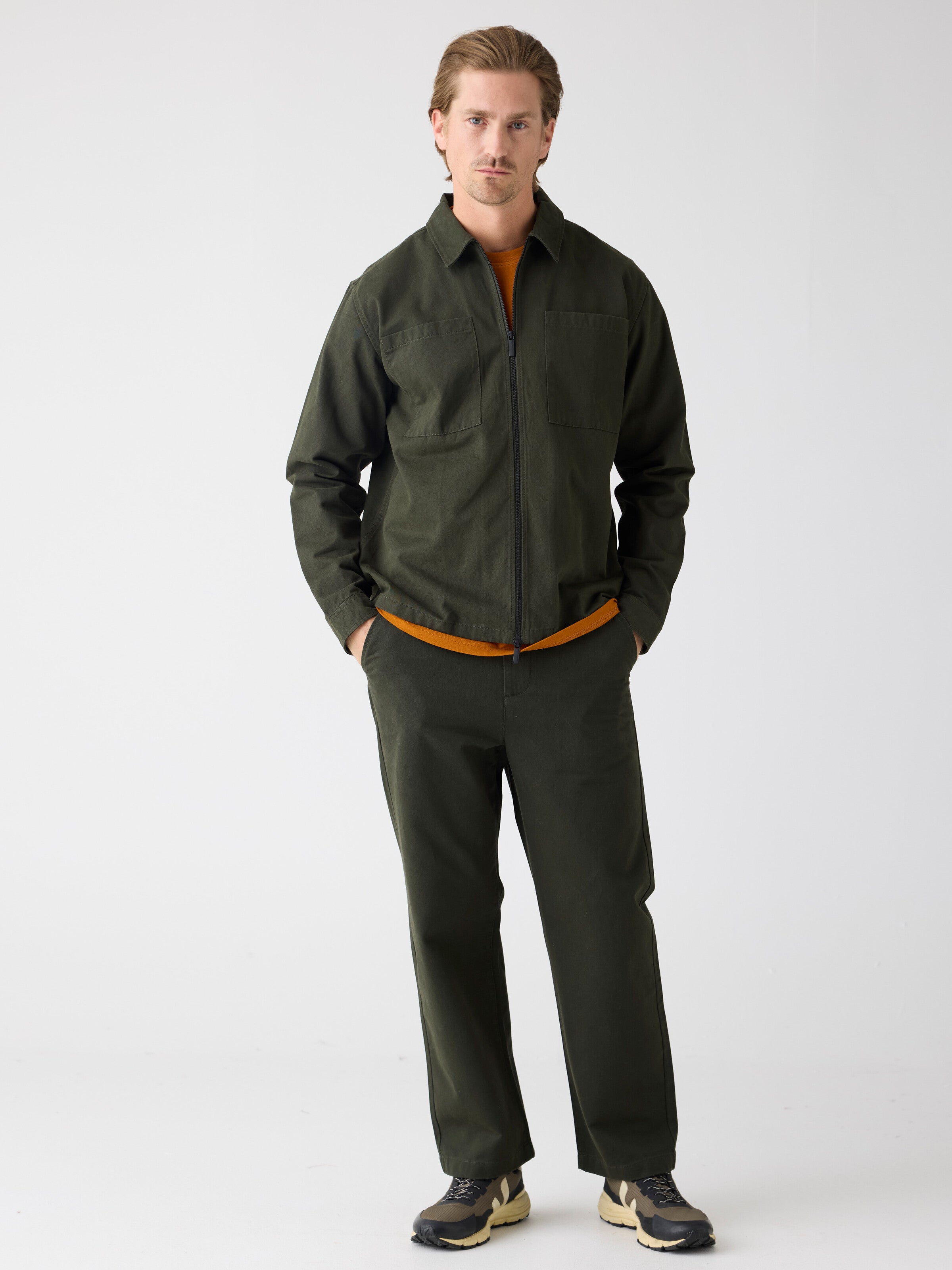 Flint wide chino pants - Total Eclipse