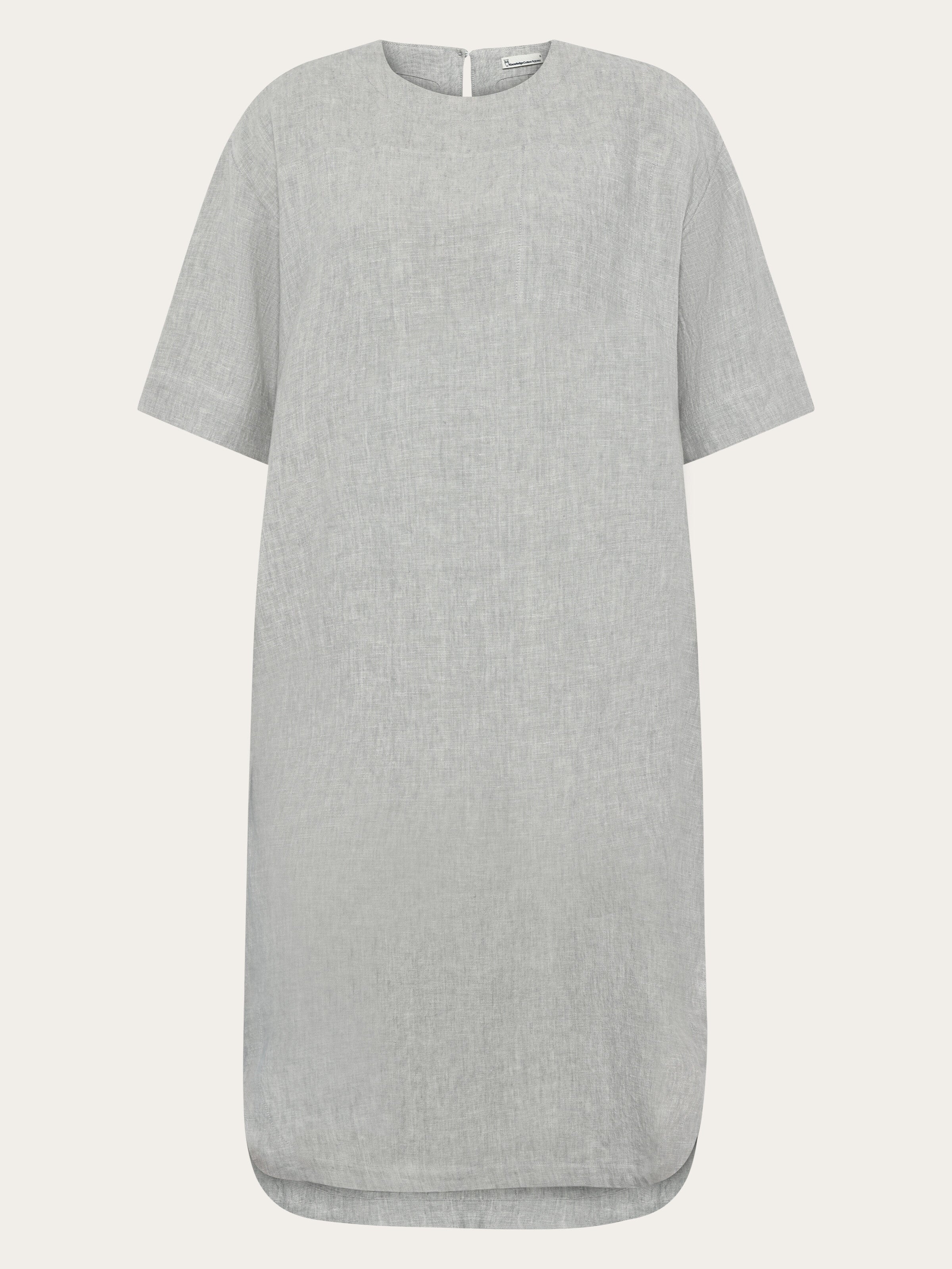 Linen t-shirt dress - Ultimate Grey - Yarndyed