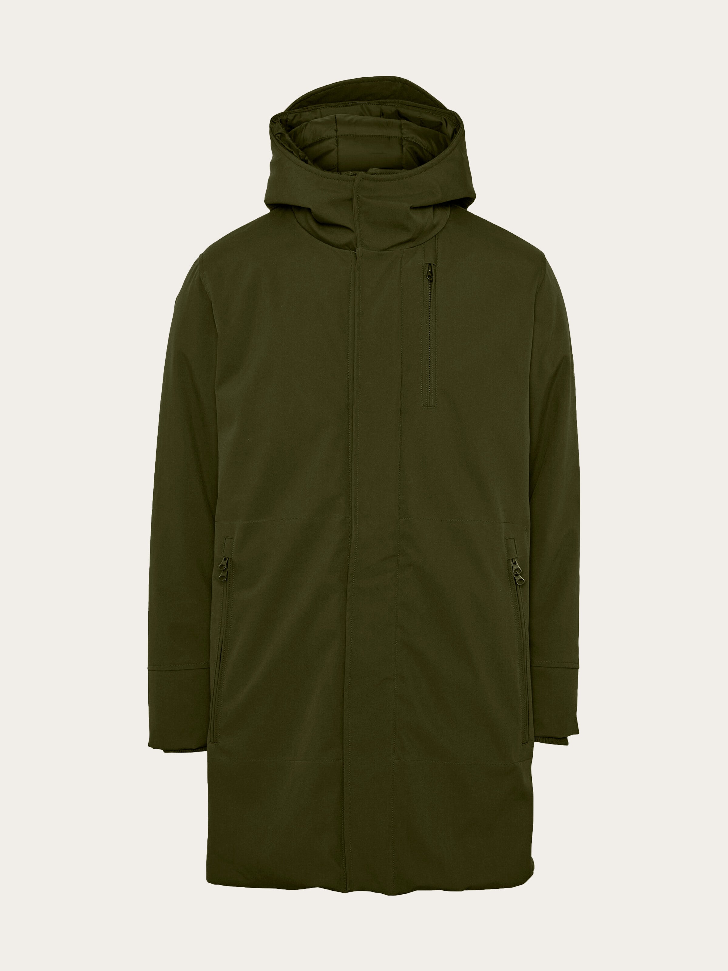 Long soft shell jacket CLIMATE SHELL™ - Forest Night