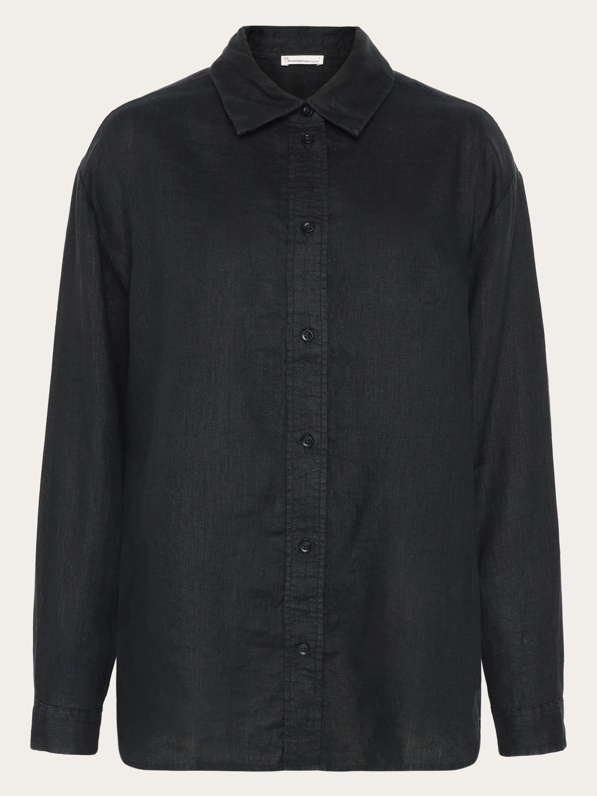 Loose linen shirt - Black Jet