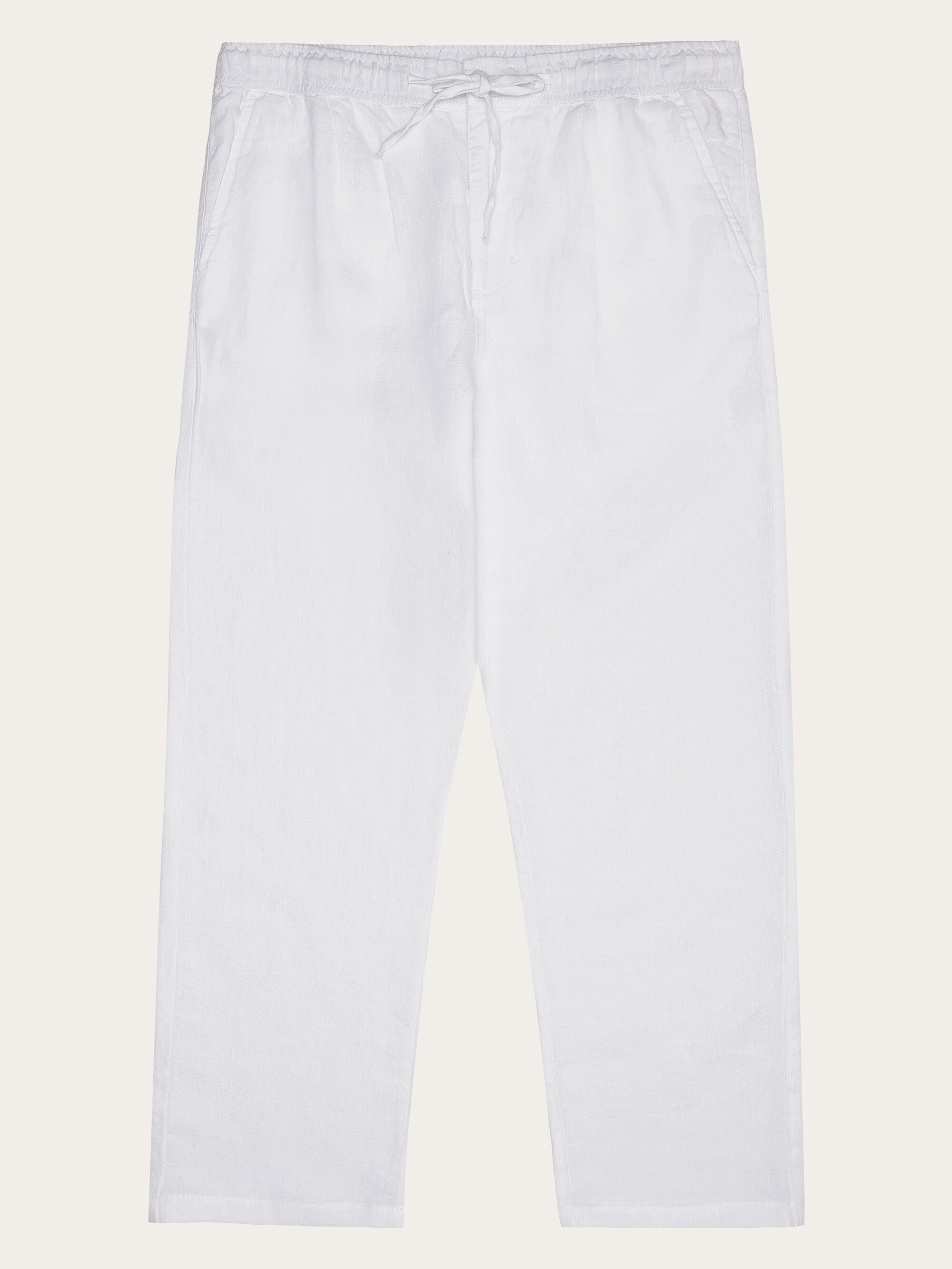 Loose linen pant - Bright White