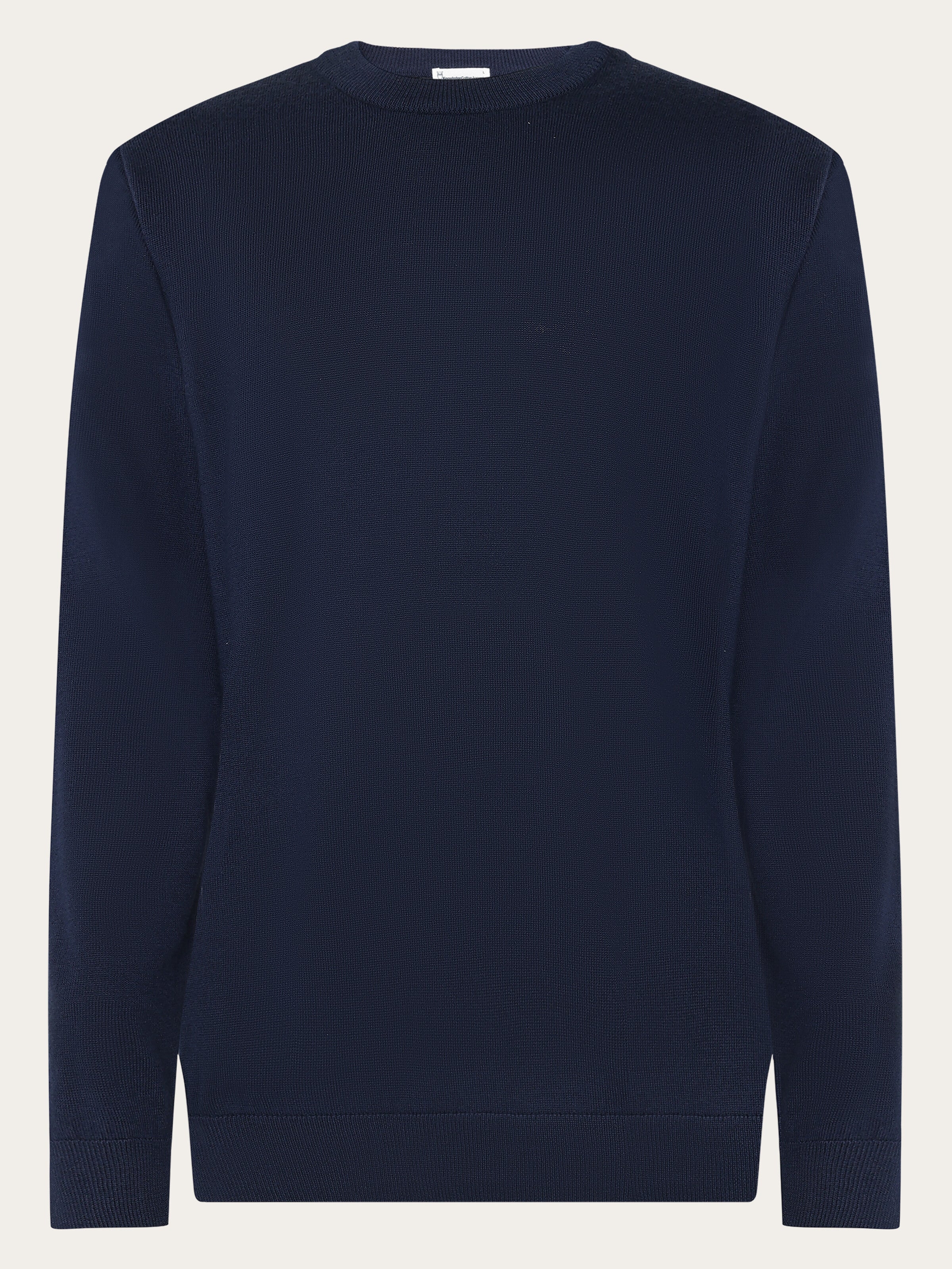 Merino crew neck core sweater - Total Eclipse