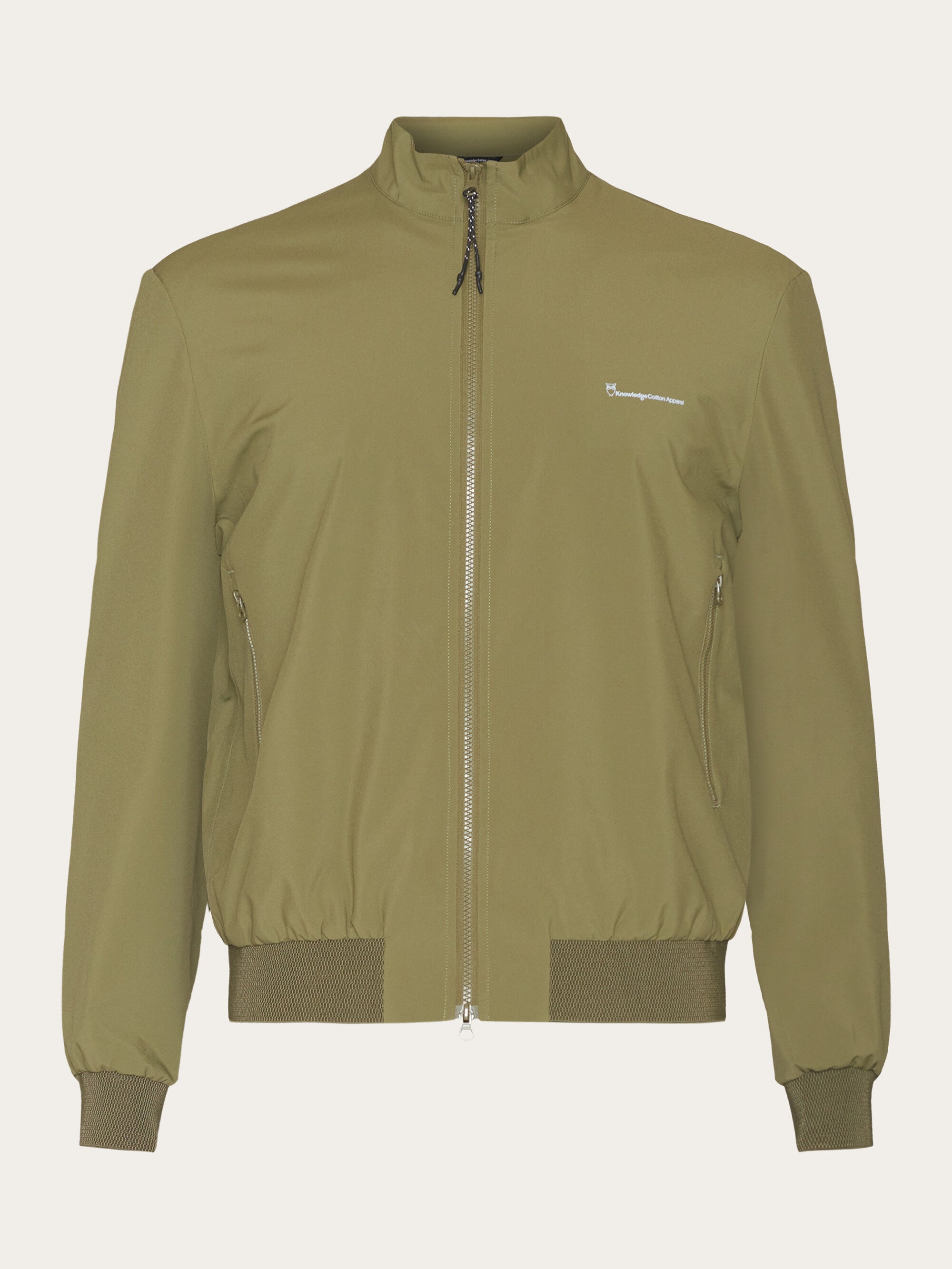 Buy NORDENVIND Light shell bomber jacket GRS Vegan Burned Olive from KnowledgeCotton Apparel