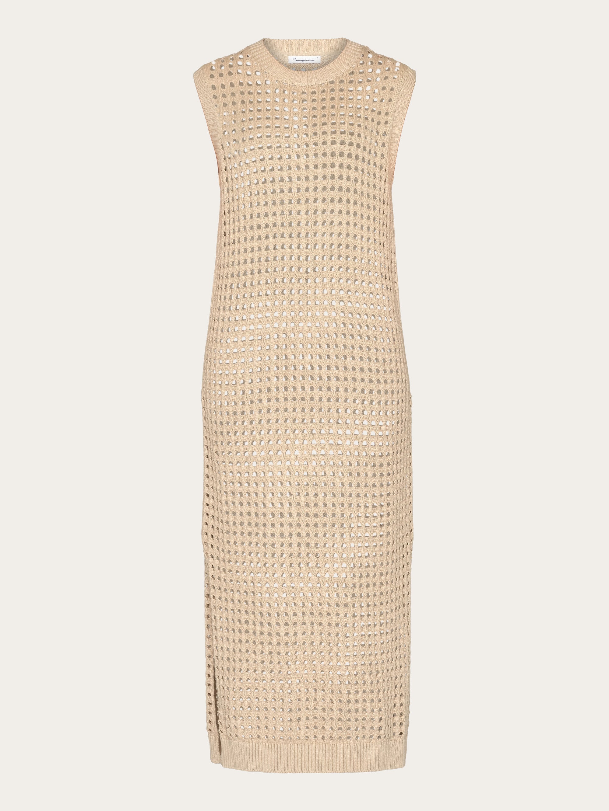 Buy Open work knit dress - GOTS/Vegan - Light feather gray Buy Open work knit dress - GOTS/Vegan - Light feather gray
