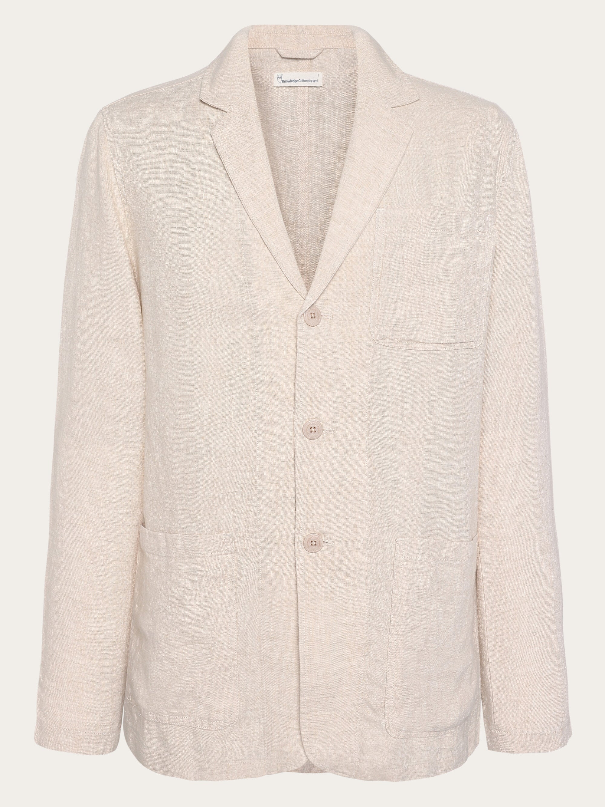 Veritecoeur　Linen Jacket　natural　きなり Japanese Natural Linen Chore Jacket — BASIS STUDIO