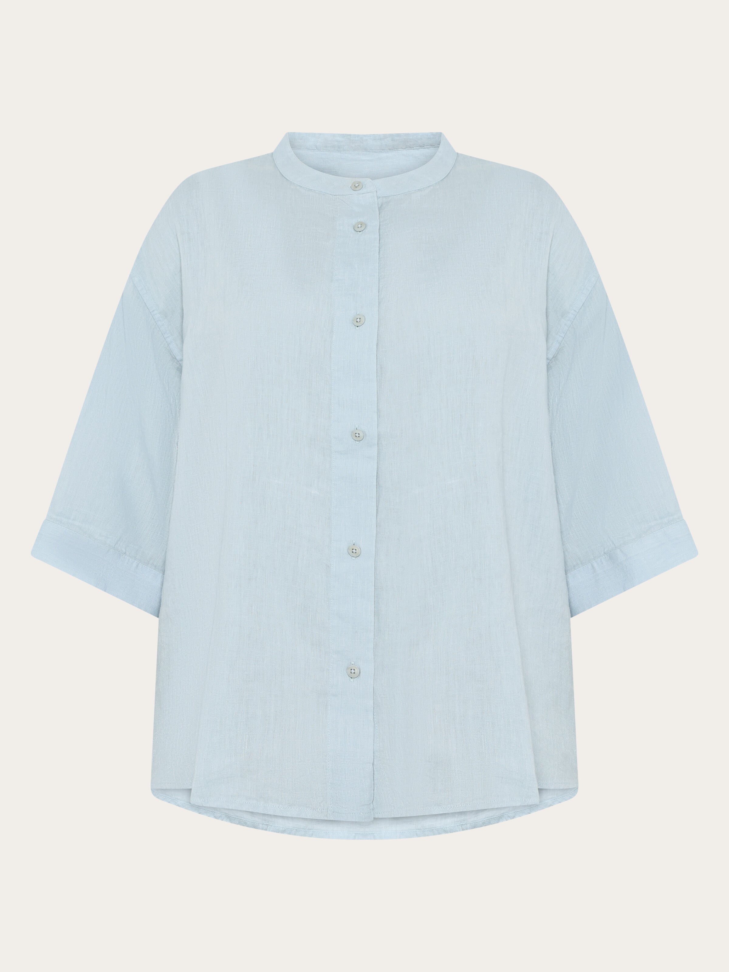 VTG cotton linen Shirt コットンリネンシャツ Organic Linen Shirt GOTS/Vegan - Skyway