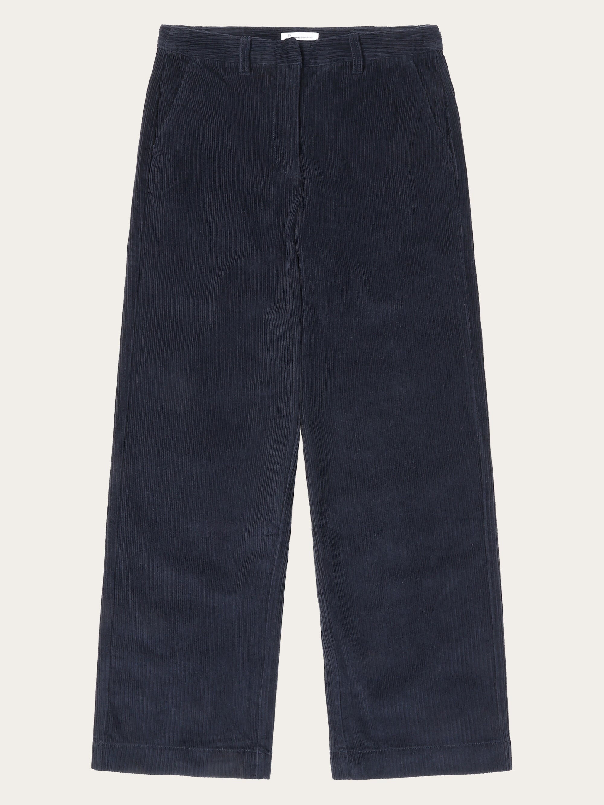 【THE MOZZ】Void Brushed Corduroy Pants POSEY wide high-rise irregular corduroy pants - Deep Purple