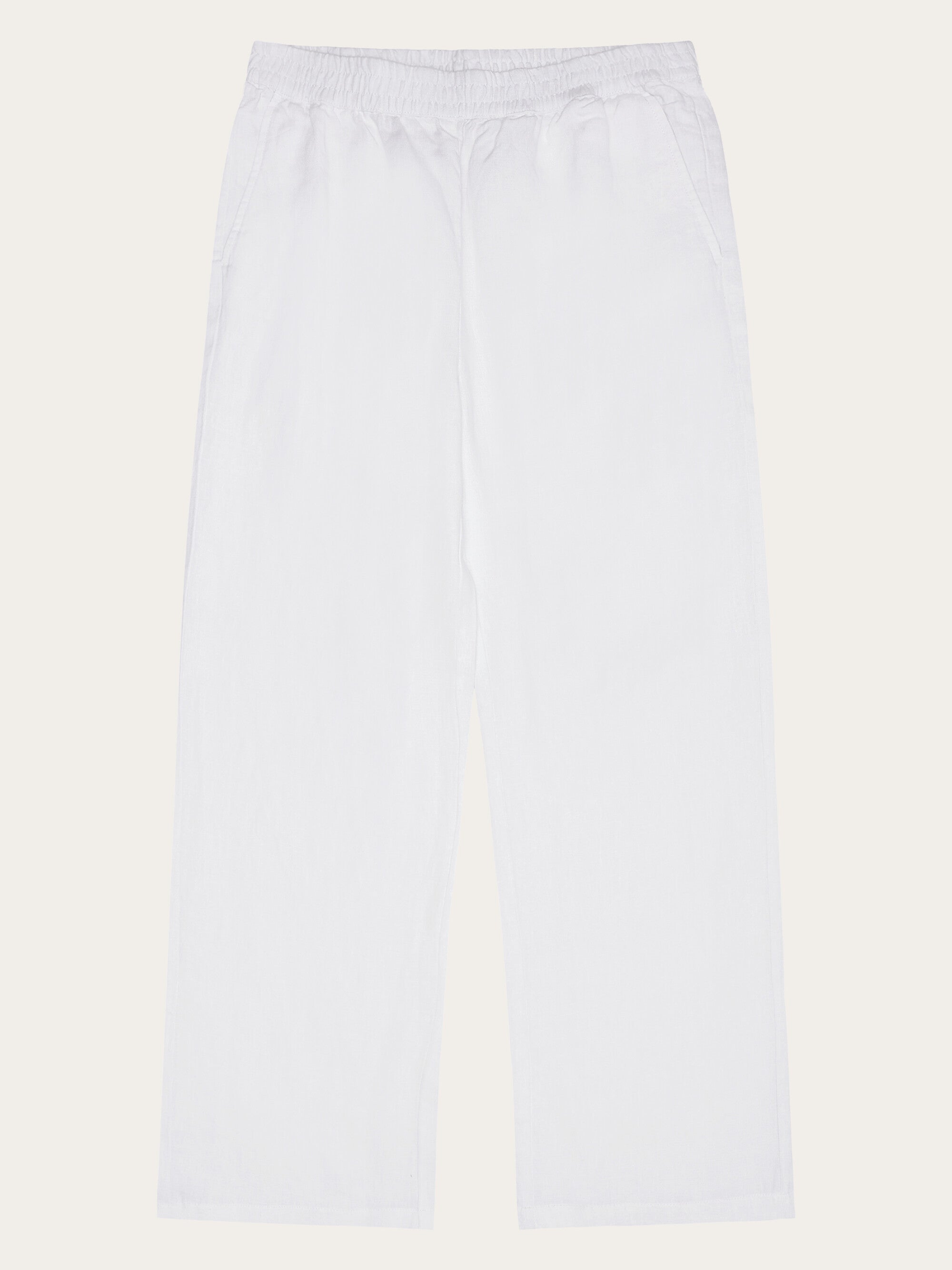 Posey wide linen pants - Bright White