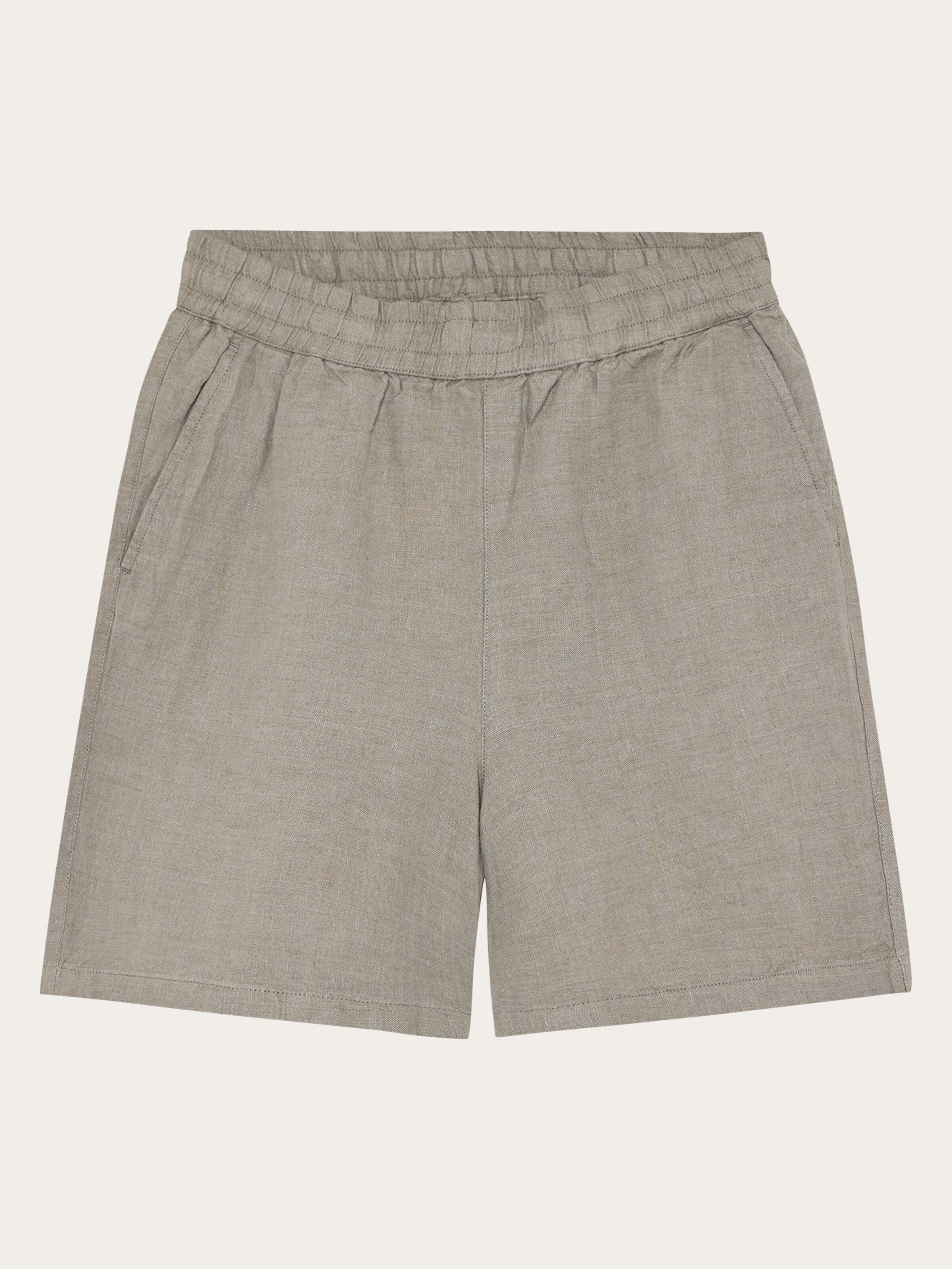 Posey wide linen shorts - Twill - Yarndyed