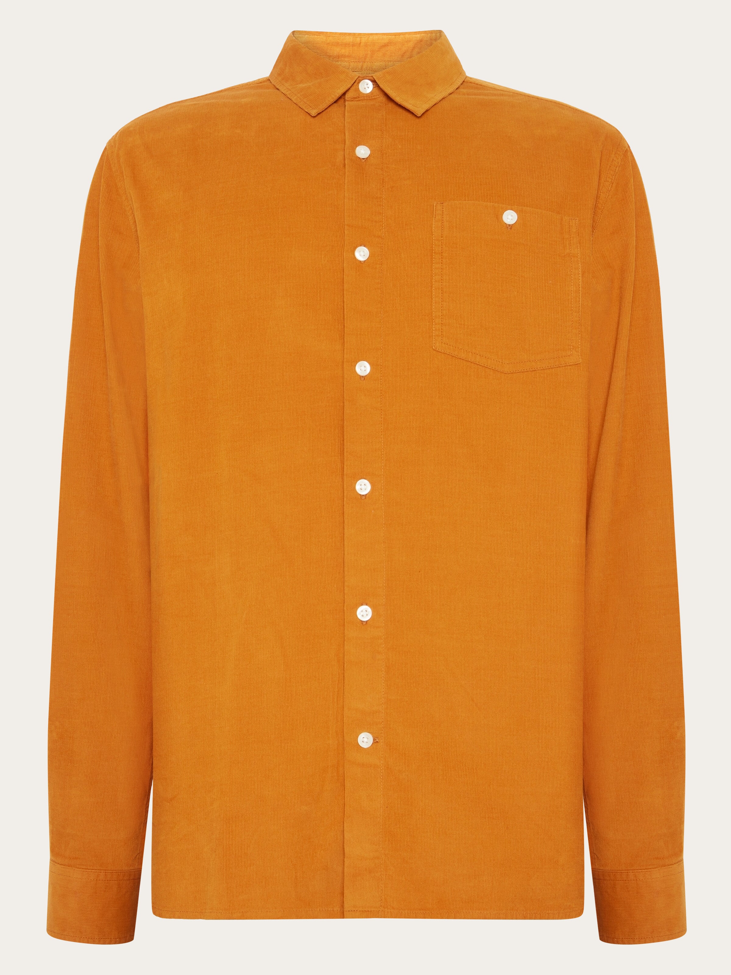 Regular fit corduroy shirt - Pumpkin Spice
