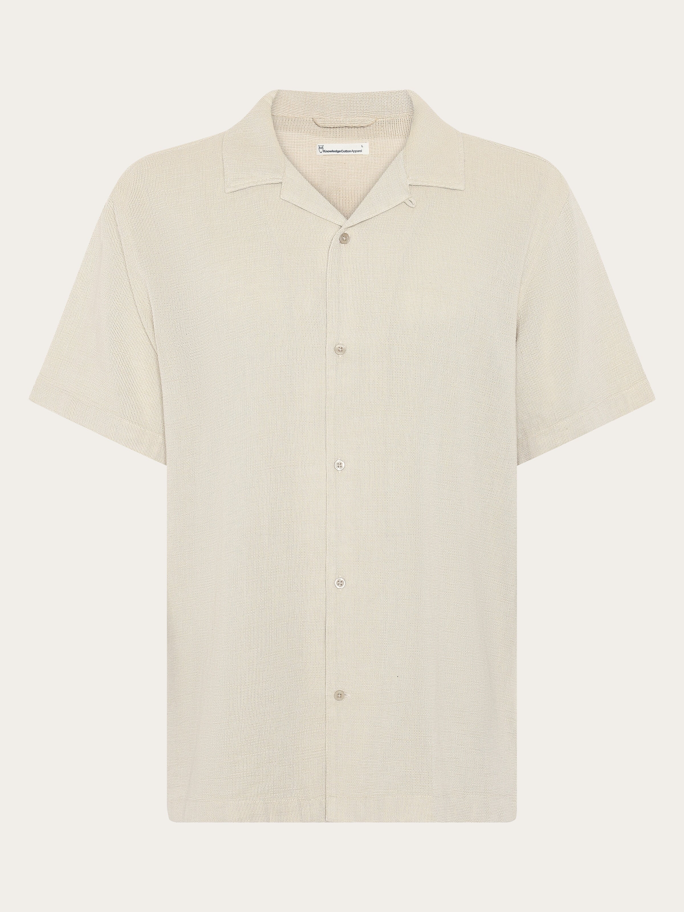 Relaxed short sleeve shirt - Twill
