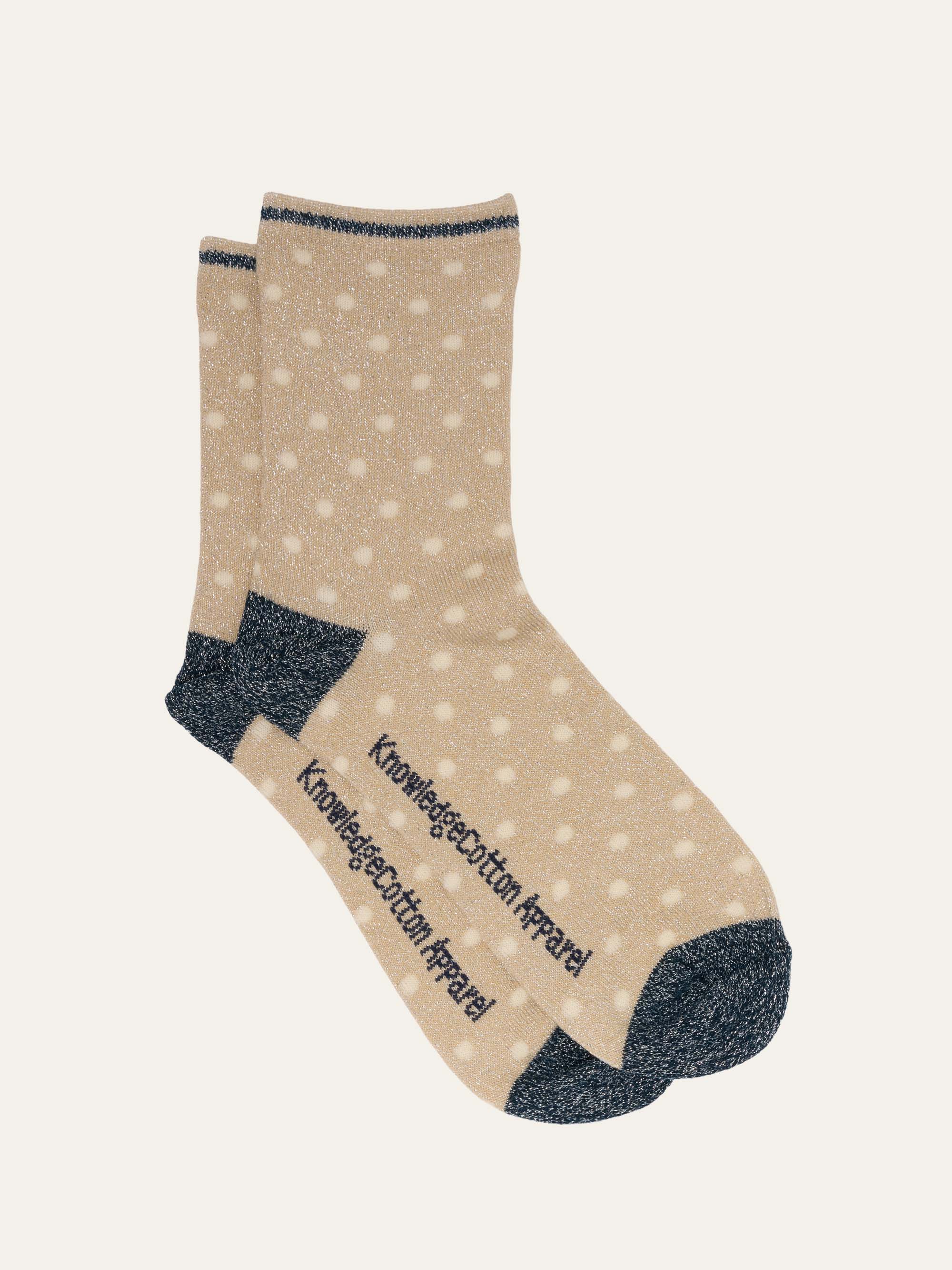 Buy Single pack Lurex glitter dot socks - - from KnowledgeCotton Apparel®