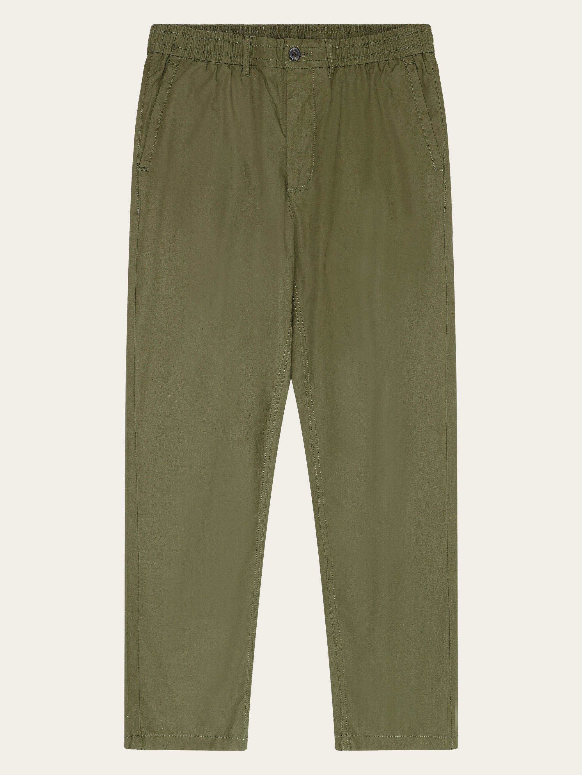 【T/C PRESSED TROUSER】 Bottle Green ０ Tim tapered chino pants - Burned Olive