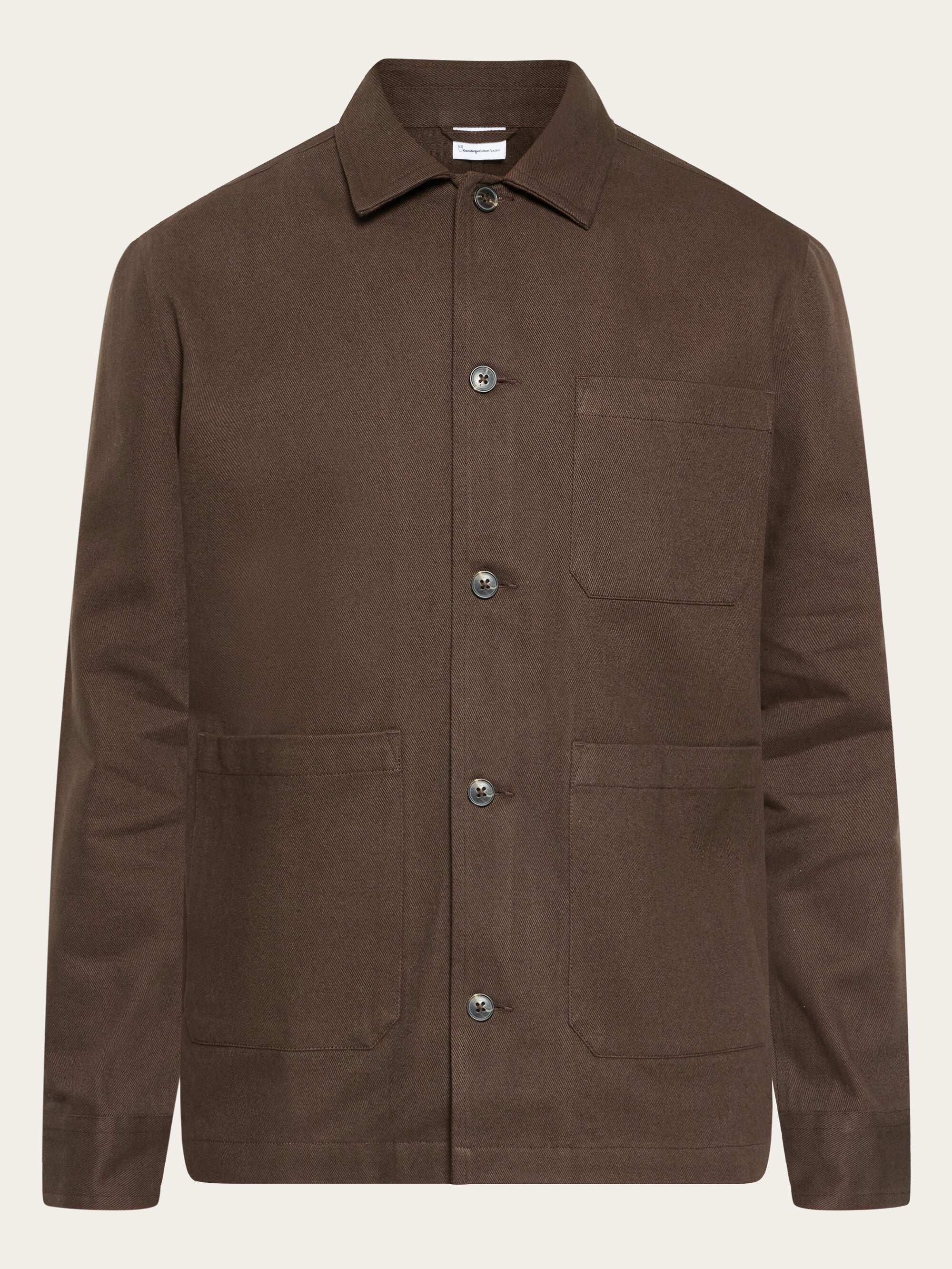 Buy Twill overshirt GOTS/Vegan - Demitasse (brown) - from
