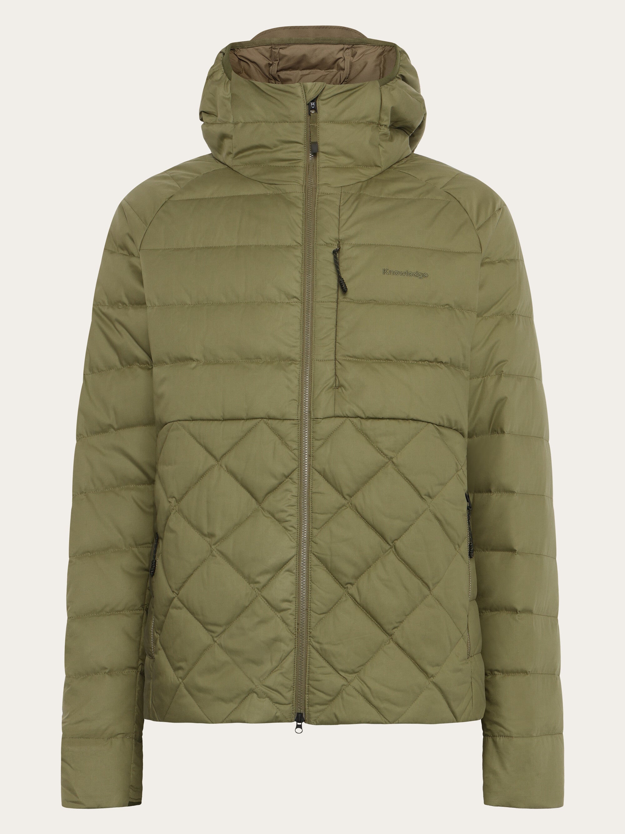 Vent Ripstop 90 Re:Down insulated hood jacket - Burned Olive