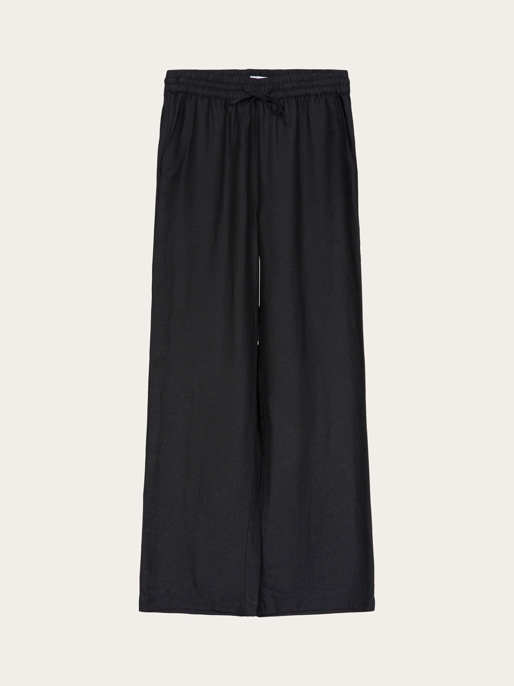 Black suit pants elastic waist thin casual pants summer pants loose wi –  Lee Nhi Boutique