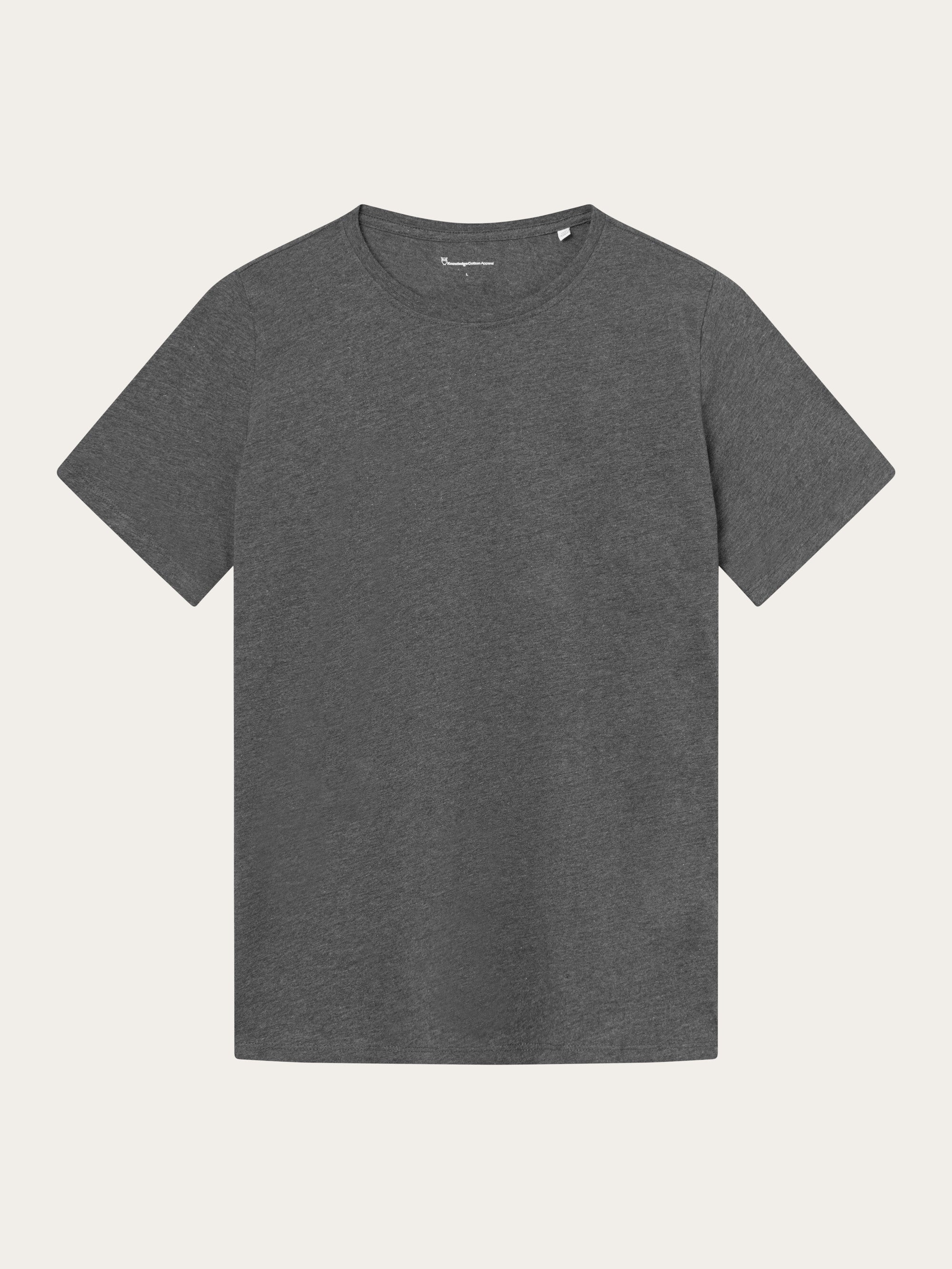 Regular fit Basic tee Dark Grey Melange1