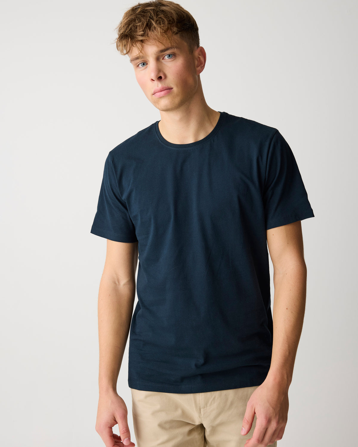 Regular fit Basic tee - Total Eclipse