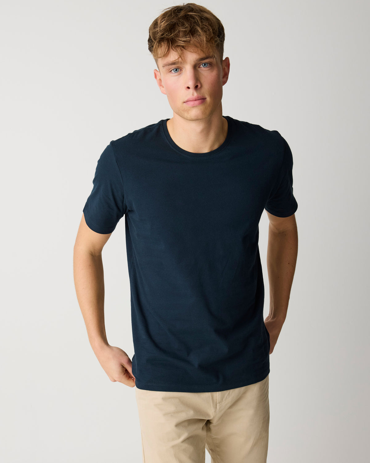 Regular fit Basic tee - Total Eclipse