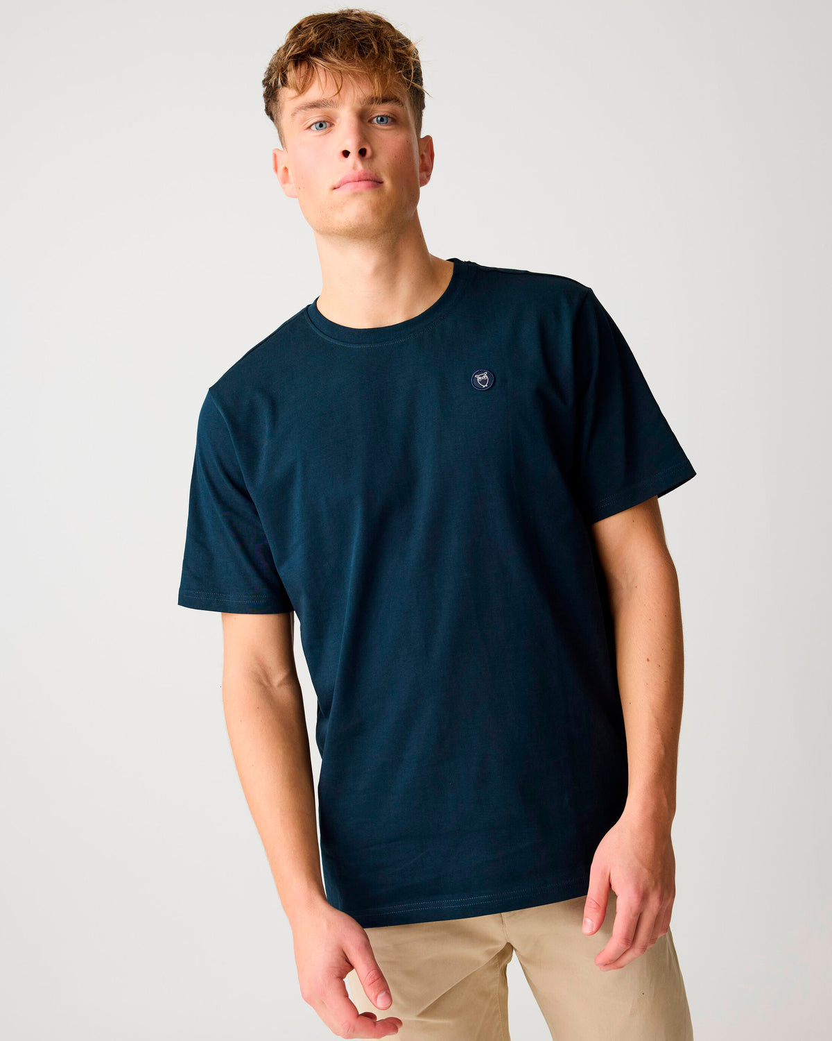 Regular fit Badge t-shirt - Total Eclipse