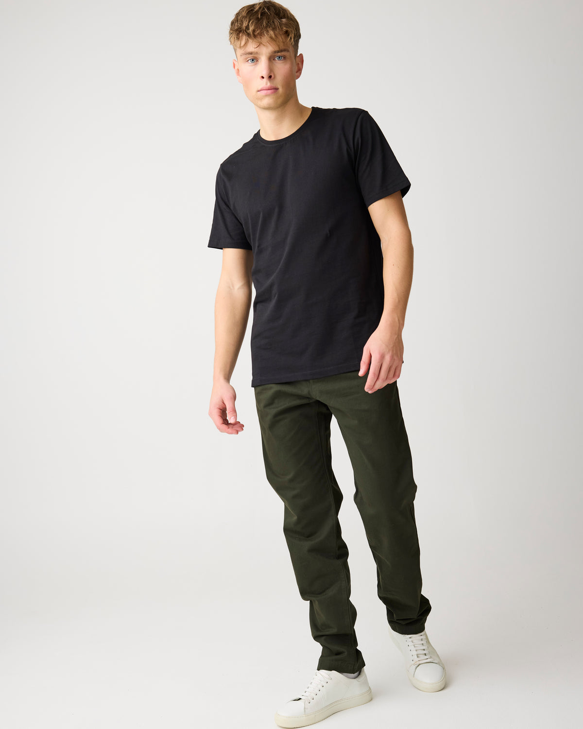 CHUCK regular twill chino pants - Forest Night