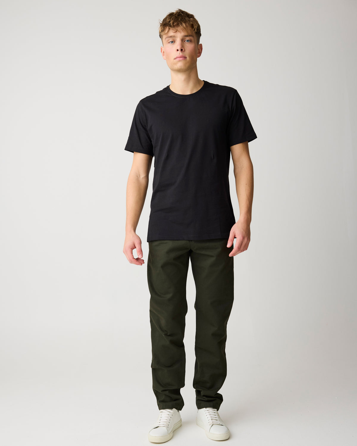 CHUCK regular twill chino pants - Forest Night