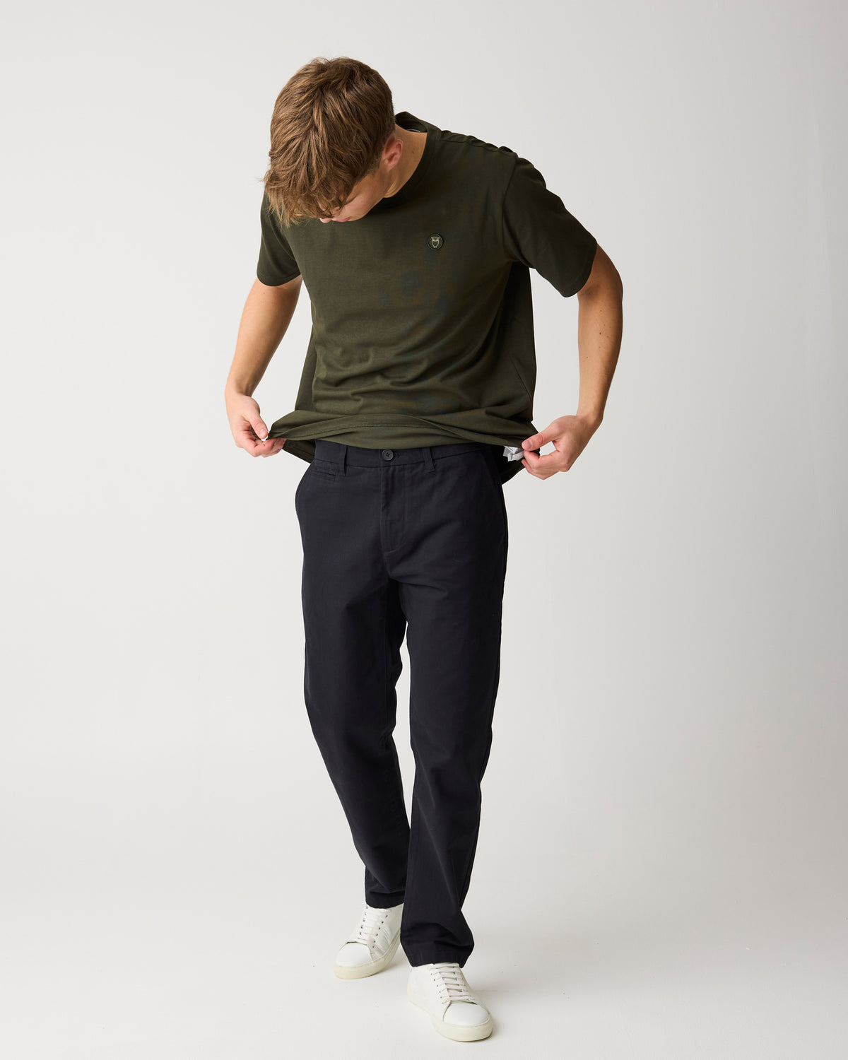 CHUCK regular twill chino pants - Black Jet