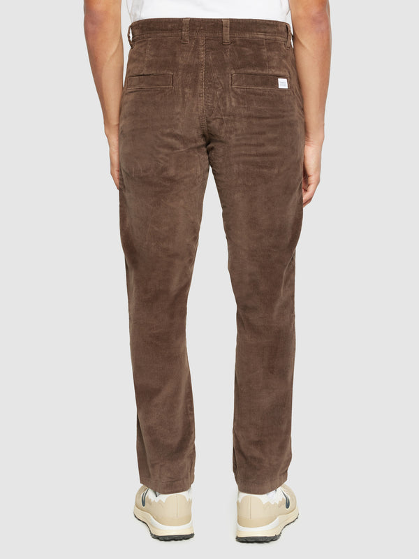 KnowledgeCotton Apparel - MEN Organic Cotton Chuck Corduroy Pants GOTS Pants 1243 Demitasse (brown)