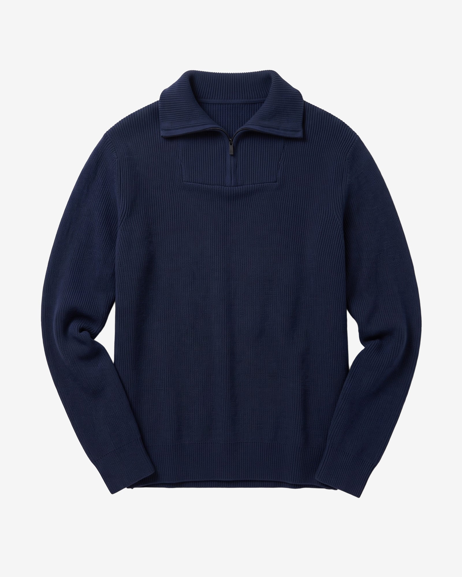 1/2 Neck Zip Merino Wool Knit from KnowledgeCotton Apparel