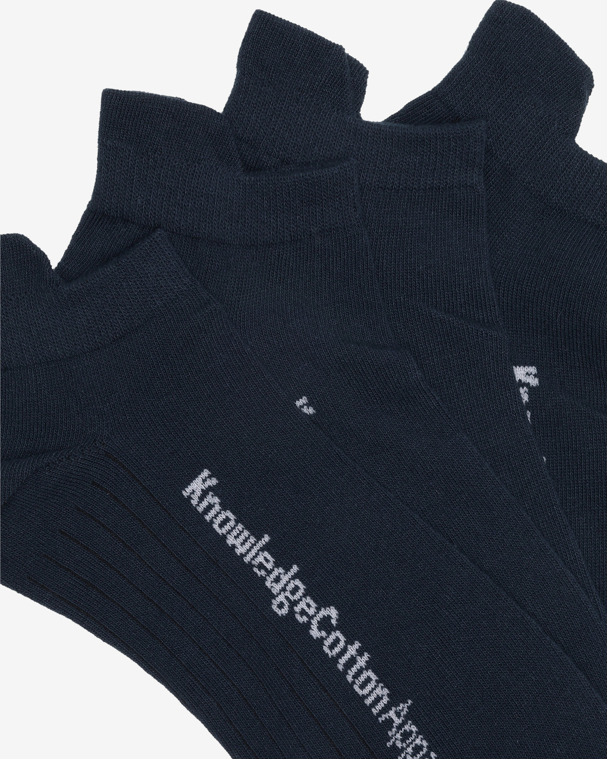 KnowledgeCotton Apparel - UNI 2-pack footie Socks 1001 Total Eclipse