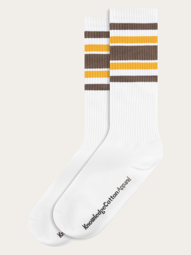 KnowledgeCotton Apparel - UNI 2-pack striped long socks Socks 1388 Cub