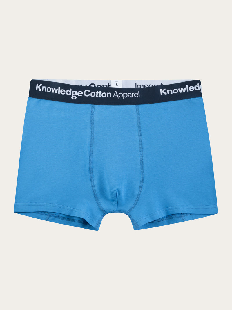 KnowledgeCotton Apparel - MEN 2 pack underwear Underwears 1393 Azure Blue
