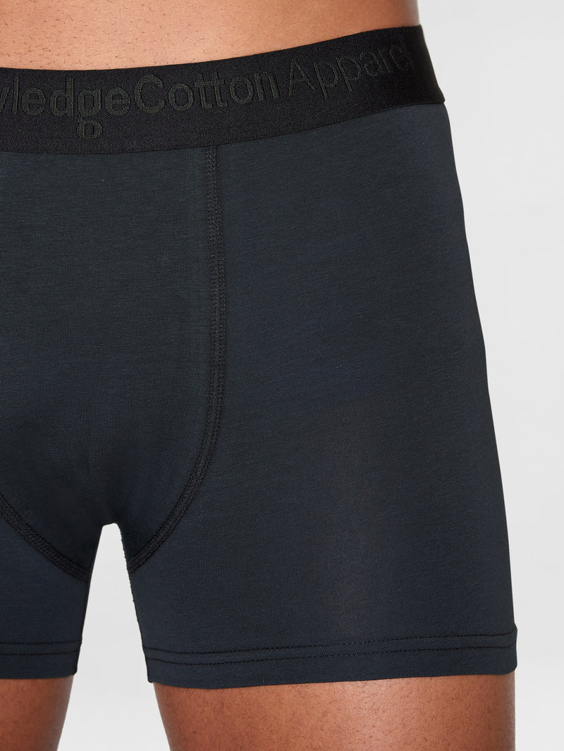 KnowledgeCotton Apparel - MEN 2 pack underwear - GOTS/Vegan Underwears 1300 Black Jet