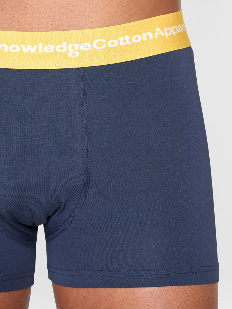 KnowledgeCotton Apparel - MEN 3-pack striped printed underwear - GOTS/Vegan Underwears 8032 Multi color stripe