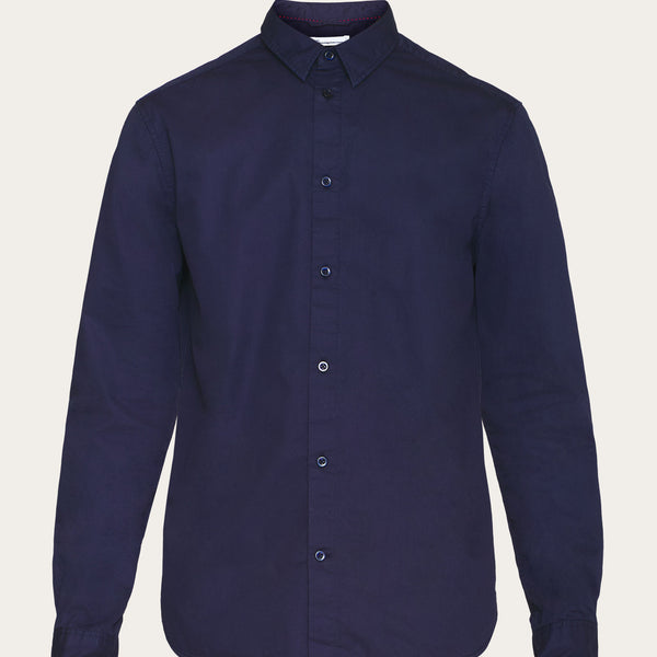 ALF regular crispy cotton shirt - GOTS/Vegan - Total Eclipse