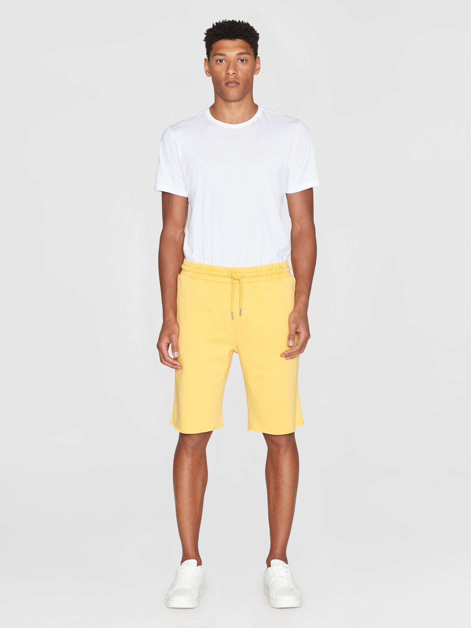 Yellow sweat shorts mens online