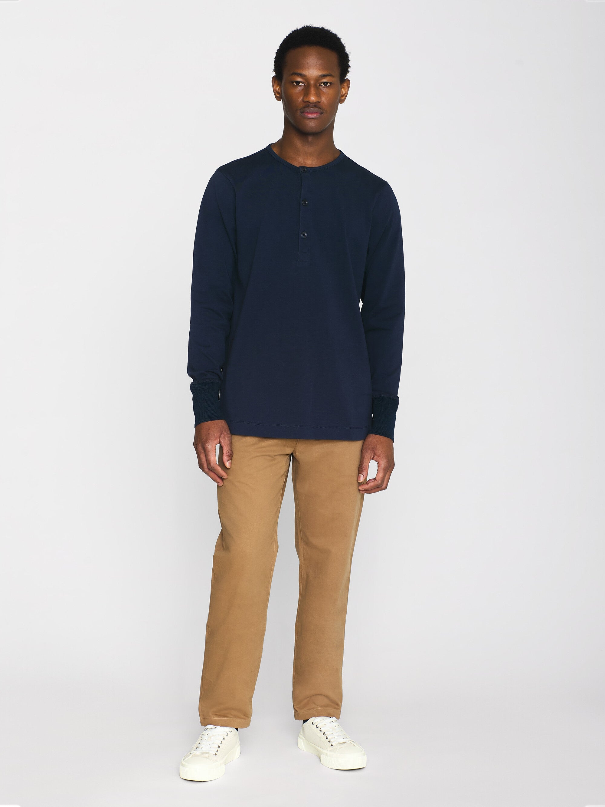 FLINT wide slub yarn pants - GOTS/Vegan - Total Eclipse