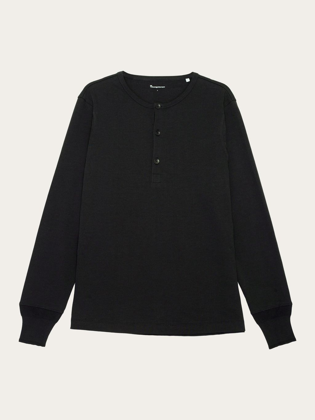 Tシャツ・カットソー BADBLOOD Beyond Soft Henley Neck Long Sleeve Charcoal w-tee2 BO long sleeve henley - Regenerative Organic Certified