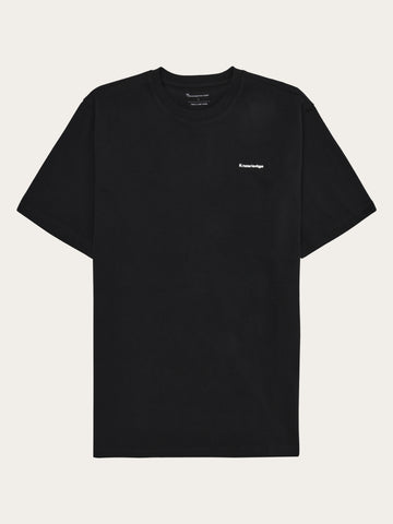 KnowledgeCotton Apparel - MEN Back print t-shirt T-shirts 1300 Black Jet