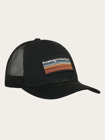 Buy Badge twill trucker cap - Brown Sugar - from KnowledgeCotton
