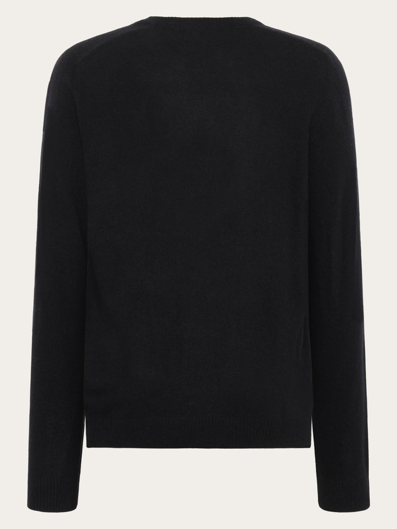 KnowledgeCotton Apparel - MEN Basic o-neck knit Knits 1300 Black Jet