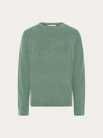 KnowledgeCotton Apparel - MEN Basic o-neck knit Knits 1396 Lily Pad